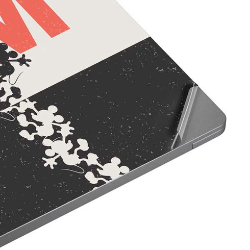 Disney Mickey Mouse Stacked Silhouette Split Universal Laptop 11in (8.8 x 6.2in) Skin